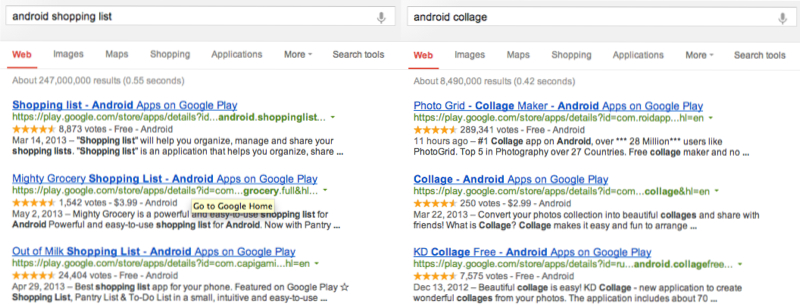 Android SERPS